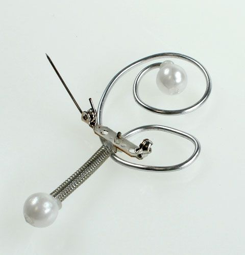 Artikel Trouwspeld met parels, zilver 8cm 24 st