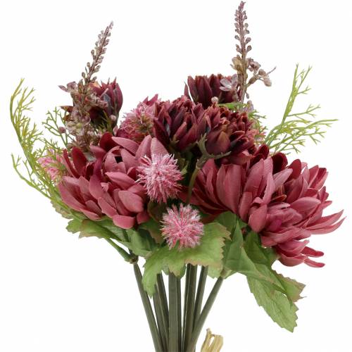 Floristik24 Chrysantenboeket mix paars 35cm