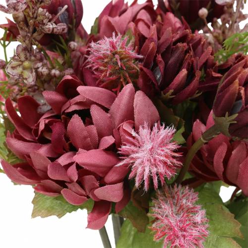 Floristik24 Chrysantenboeket mix paars 35cm