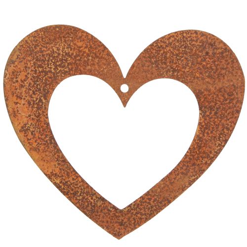 Artikel Hart roest decoratie hart metaal patina 15cm 6 st