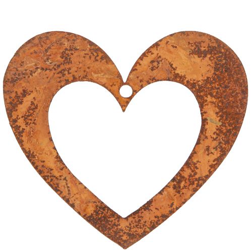 Floristik24 Decoratief hart roest tuindecoratie metalen hart 10cm 12 st