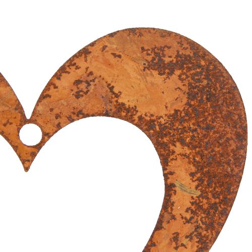 Floristik24 Decoratief hart roest tuindecoratie metalen hart 10cm 12 st