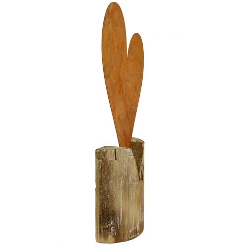Floristik24 Hartroest op de houten basis 40cm x 20cm