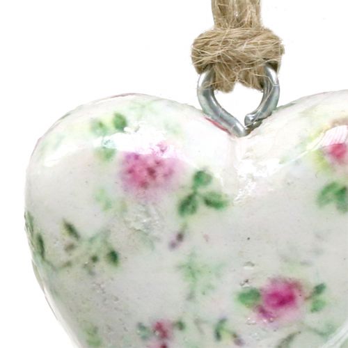 Floristik24 Hart voor hangrozen 5cm 12st