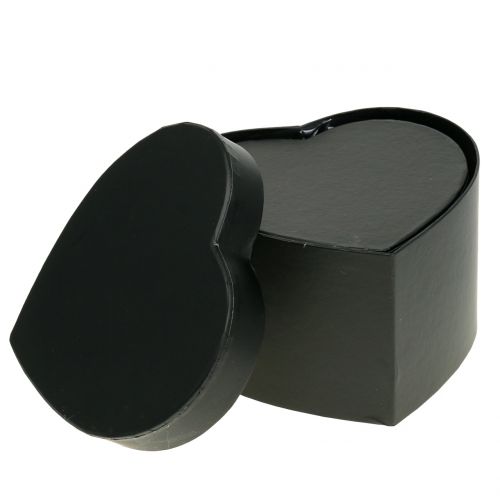 Floristik24 Bloembak hart zwart 18/20cm 2st