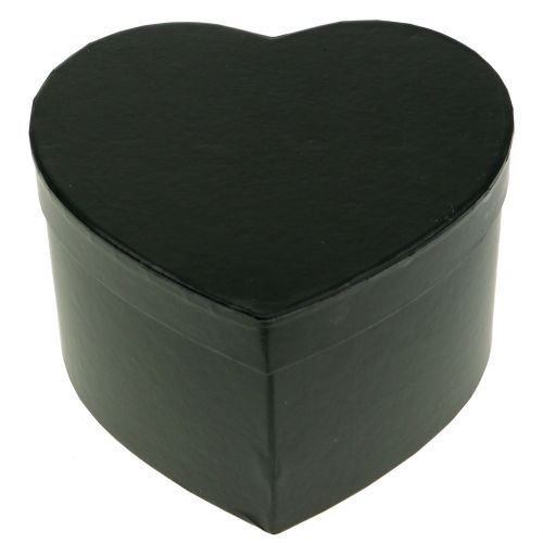 Floristik24 Bloembak hart zwart 18/20cm 2st