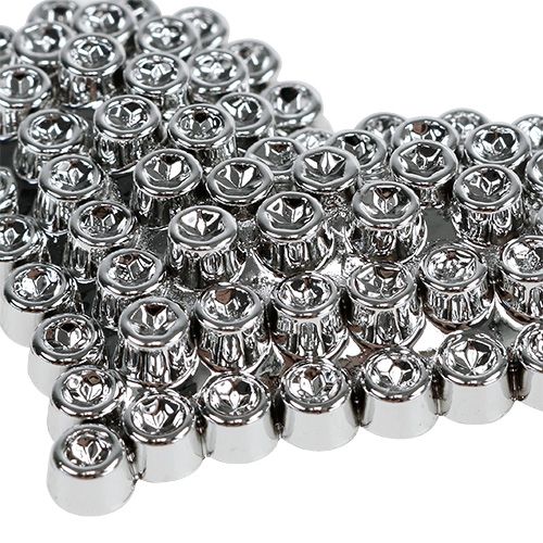 Floristik24 Harten zilver met lijmpunt 5,5 cm 12st