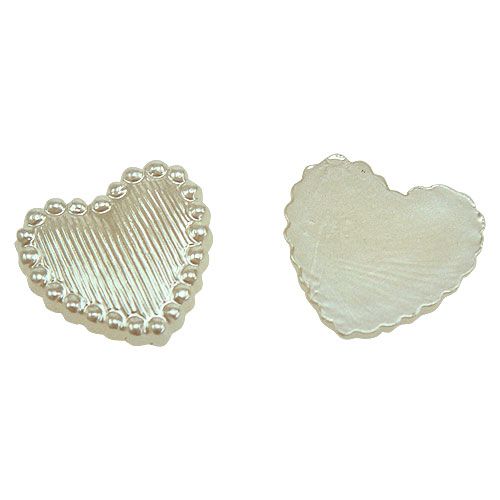 Floristik24 Verspreide decoratie mini harten creme 1.3cm 300p