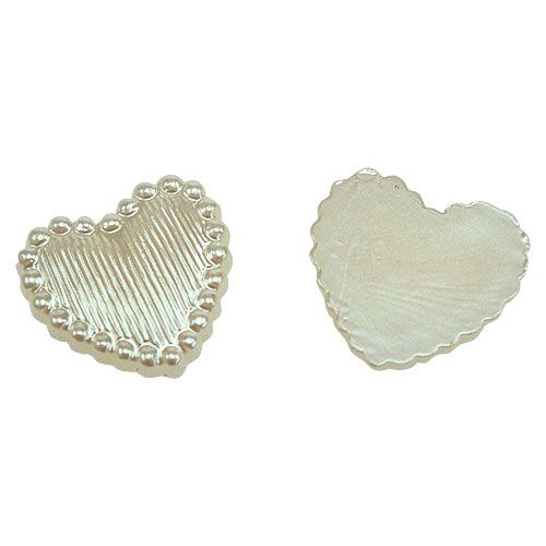 Artikel Verspreide decoratie mini harten creme 1.3cm 300p