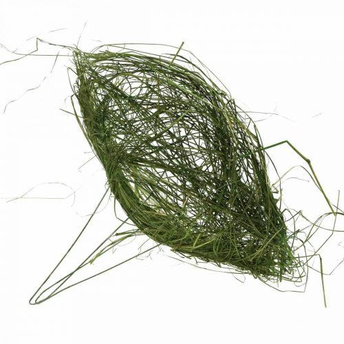Floristik24 Grasmanchet groen struisvogelmanchet veerdecoratie Ø20cm 6st