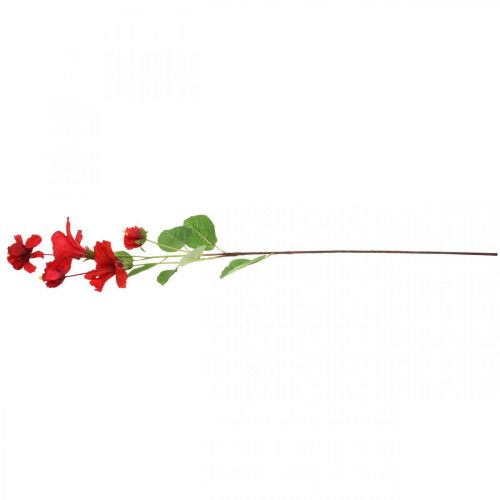 Floristik24 Kunstbloem hibiscus tak rood deco tak hibiscus H107cm