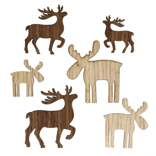 Floristik24 Mix rendieren voor het strooien bruin, naturel 3cm – 5cm 72 st