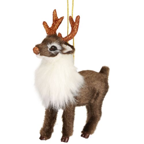 Floristik24 Kerstfiguren rendierdecoratie decoratieve hanger tafeldecoratie H11cm 3st