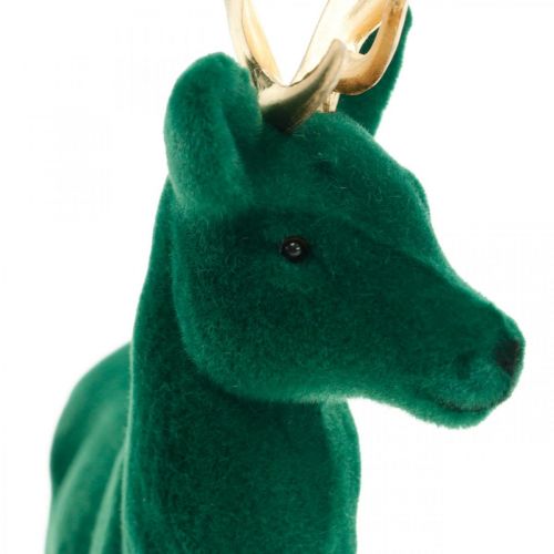 Artikel Hert staand deco figuur groen goud tafeldecoratie advent 27cm