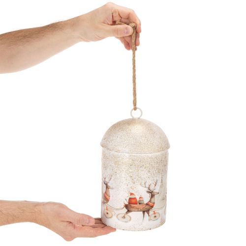 Bel met kerstmotief om op te hangen, 26 cm | Floristik24.nl