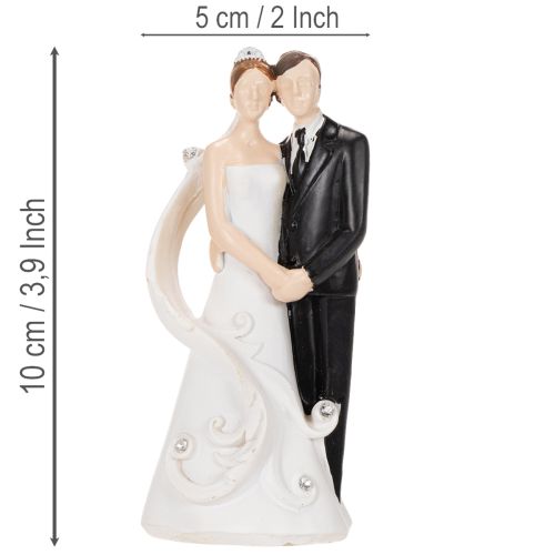 Trouwbeeldje bruid en bruidegom 10,5 cm | Floristik24.nl