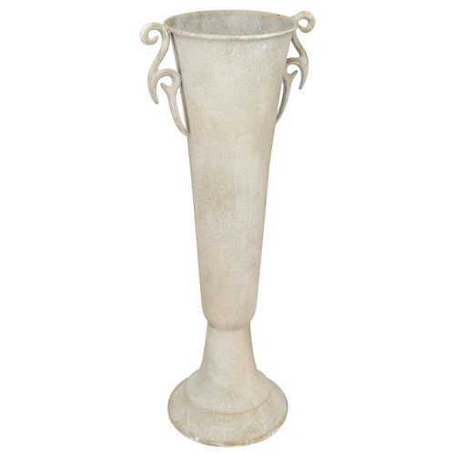 Artikel Hoge decoratieve trofee antieke bekervaas metaal grijs Ø15cm H50cm