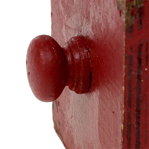 Floristik24 Houten doos, lade rood 9x9x9cm 1p