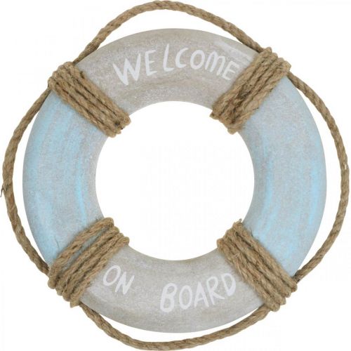 Maritieme Deco Reddingsboei Nautisch Hout Deco Ø22cm