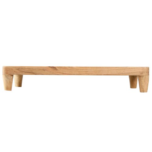Artikel Houten dienblad met poten tafelonderstel naturel 45x20x7,5cm