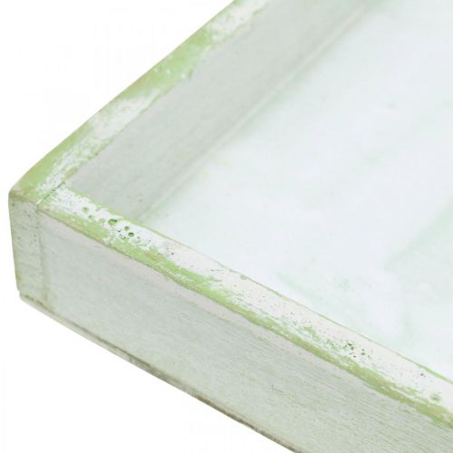 Floristik24 Houten dienblad, lentedecoratie, dienblad voor beplanting 24.5×24.5cm