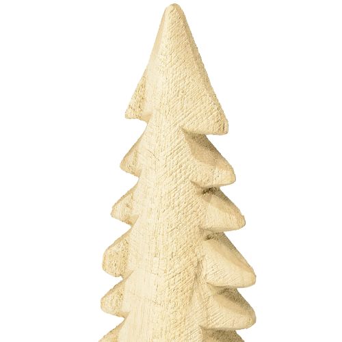 Artikel Houten kerstboomdecoratie natuurlijke houten decoratie voor staand H41cm