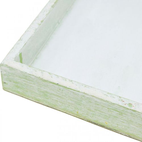 Floristik24 Houten onderzetter, tafeldecoratie, dienblad voor beplanting 19×19cm