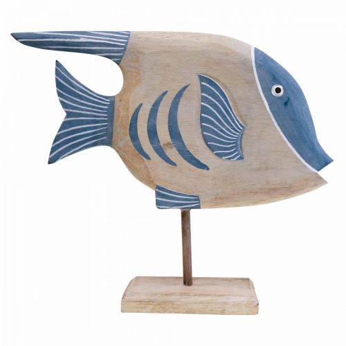 Floristik24 Houten vis deco large, deco vis staand H30cm