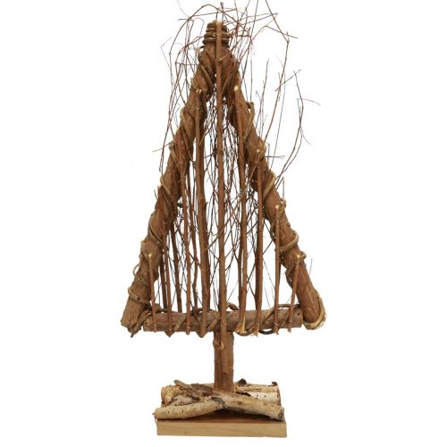 Floristik24 Houten kerstboomdecoratie houten decoratie natuurlijke takken wijnranken 25x10x50cm