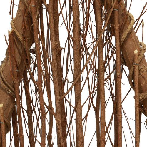 Floristik24 Houten kerstboomdecoratie houten decoratie natuurlijke takken wijnranken 25x10x50cm