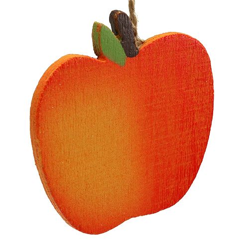 Floristik24 Krabappels om rood-geel op te hangen 9cm - 13cm 12st