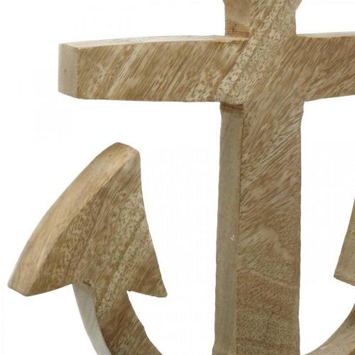Artikel Hangend Anker Mangohout Nautische Hanger Naturel H24.5cm