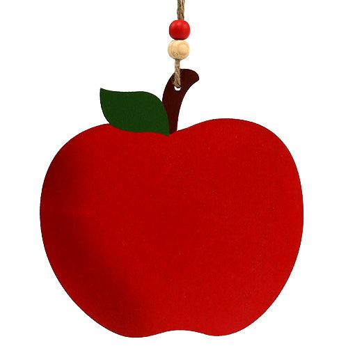 Floristik24 Krabappel om op te hangen 12,5cm rood 12st