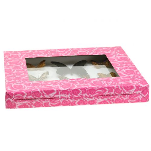 Floristik24 Vitrine vlinder 28cm x 25cm