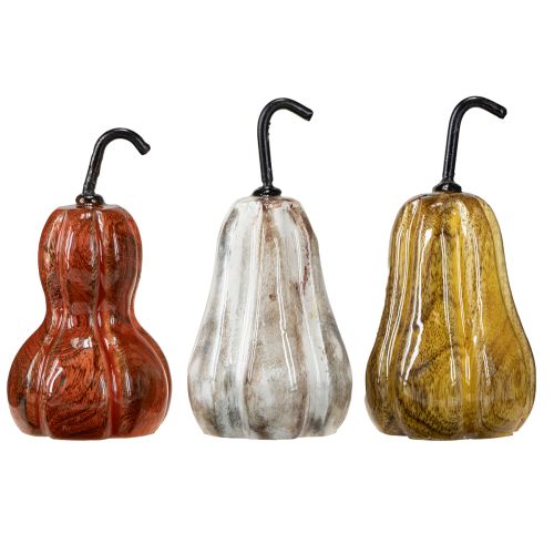 Artikel Houten peer peer houten decoratie herfst rood geel wit 12×6cm 3 stuks