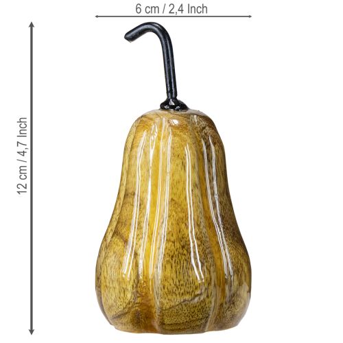 Artikel Houten peer peer houten decoratie herfst rood geel wit 12×6cm 3 stuks