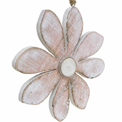 Artikel Pastelkleurige decoratieve bloesems, zomerbloemen, houtbloesems, bloemendecoraties om op te hangen Ø12.5cm 3st