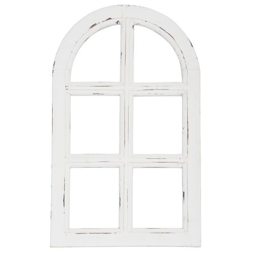 Floristik24 Houten decoratie shabby chic decoratief raamkozijn hout wit 29,5×48cm