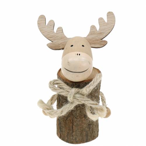 Floristik24 Kerstdecoratie eland hout 12,5cm