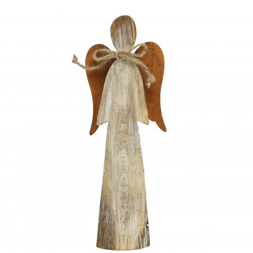 Floristik24 Houten figuur engel roest 28cm