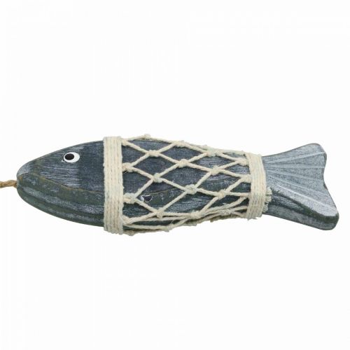 Floristik24 Houten vis deco, decoratieve vis om op te hangen 16,5cm