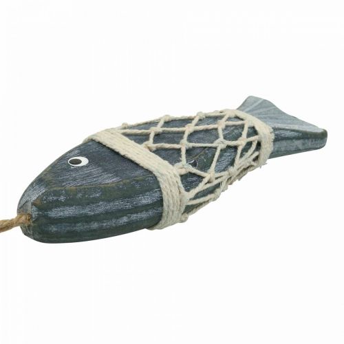 Floristik24 Houten vis deco, decoratieve vis om op te hangen 16,5cm