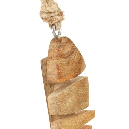 Artikel Houten visdecoratiehanger maritiem in naturel 16x2x5cm 2st