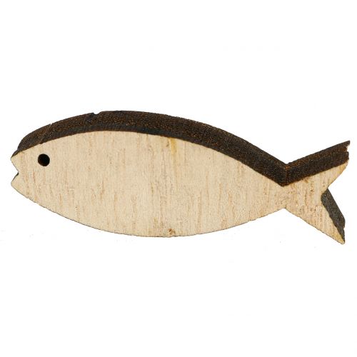 Floristik24 Strooidecoratie houten vissen 5cm 16 st