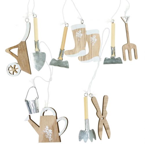 Floristik24 Houten hanger tuingereedschap 5st
