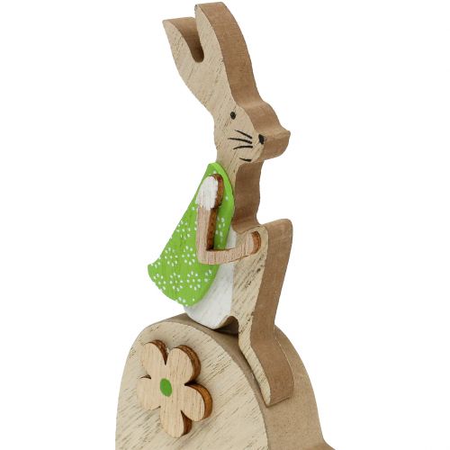 Floristik24 Houten konijntje op hart 16.5cm 4st