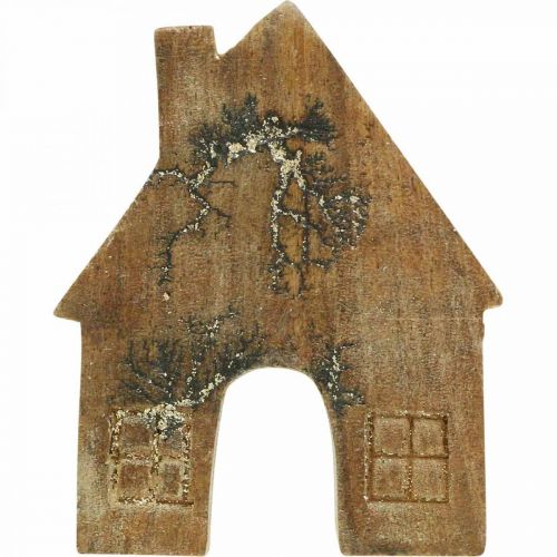 Artikel Houten huisdecoratie Kersthuis houten huisdecoratie houten standaard H10cm