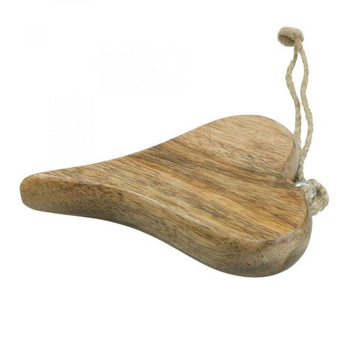 Artikel Houten hart deco hanger hart hout decoratie om natuur op te hangen 14cm