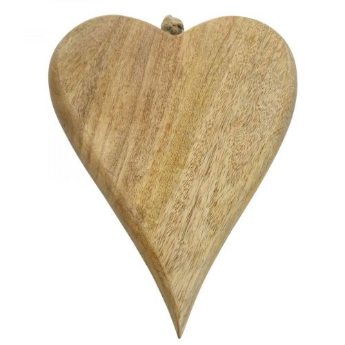 Floristik24 Houten hart deco hanger hart hout decoratie om natuur op te hangen 26cm