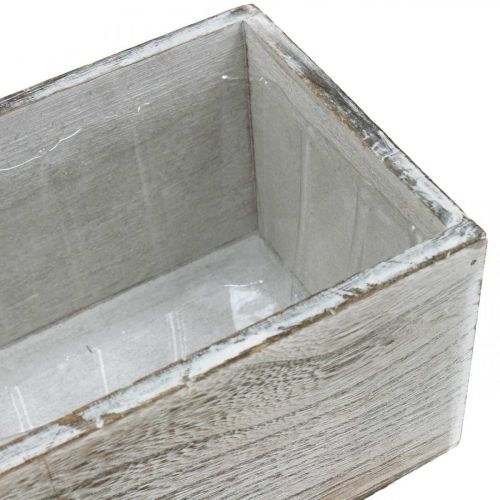 Floristik24 Plantenbak, sierkist, cachepot, houten bak L25cm